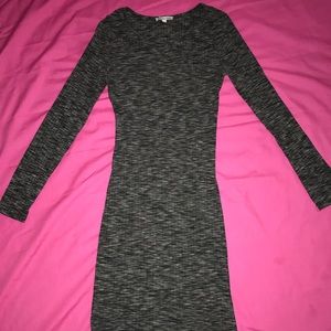 Long sleeve body con dress